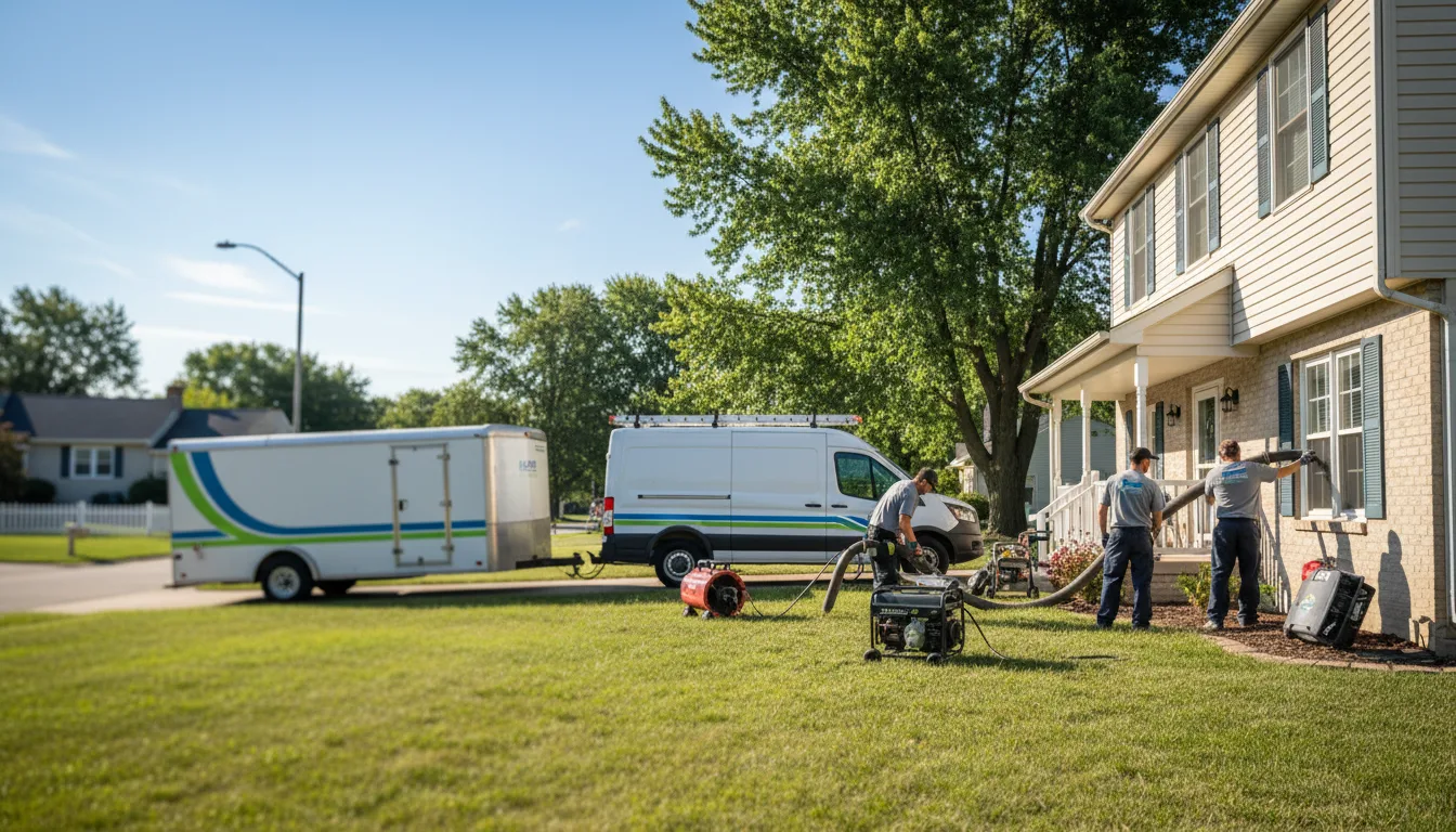 Flooded Basement Restoration And Cleanup With Repair in Lebanon, KS near me